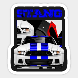 Ford Mustang White Sticker